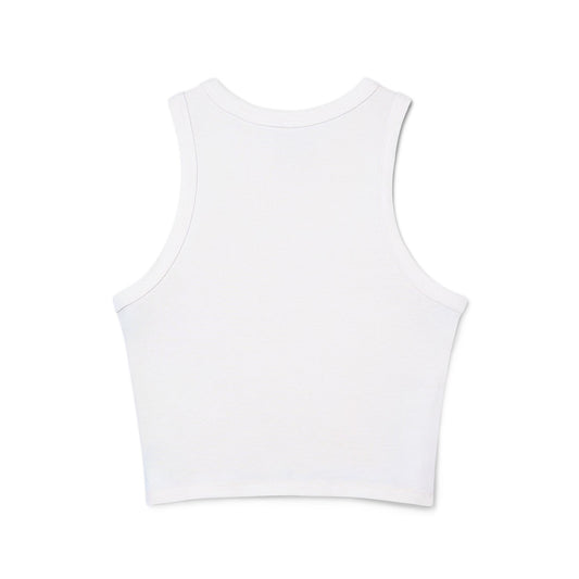 TXM STreet Wear Women's Micro Rib Racer Tank Top - Stylish Casual Crop Tank